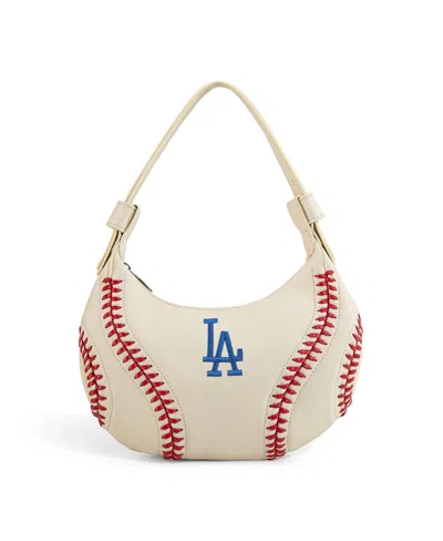 Montana West Women's Los Angeles Dodgers Shoulder Hobo Bag In Sand