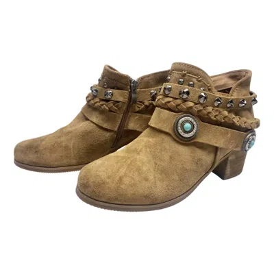 Montana West Women's Trinity Ranch Western Booties In Tan In Multi ...