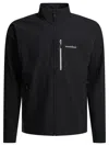Montbell Black Nylon Polyurethane Jacket In Blue