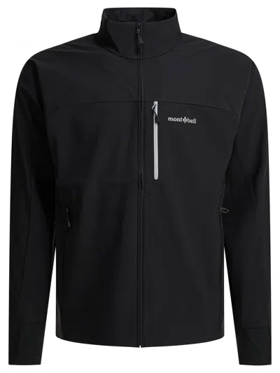 Montbell Black Nylon Polyurethane Jacket In Blue