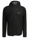 Montbell Logo-print Zip-up Bomber Jacket In Black