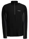 Montbell Plus Action Merino Wool Zip-up Sweater In Black