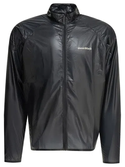 Montbell Blue Nylon Jacket In Black