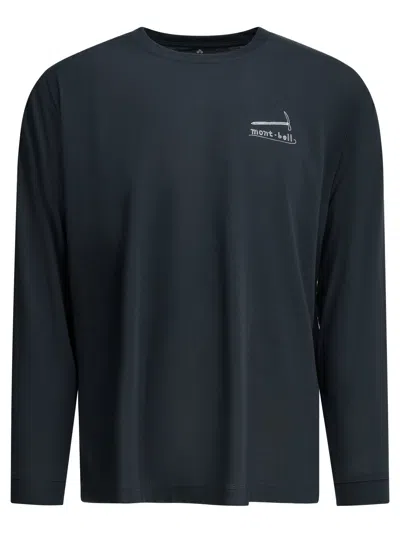 Montbell Blue Polyester T-shirt