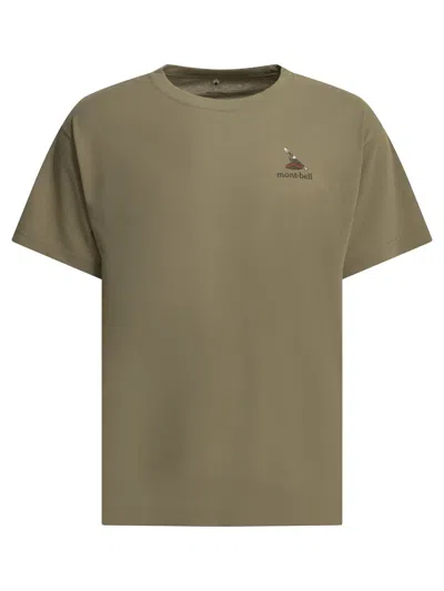 Montbell Wickron T Canyon Graphic-print T-shirt In Green