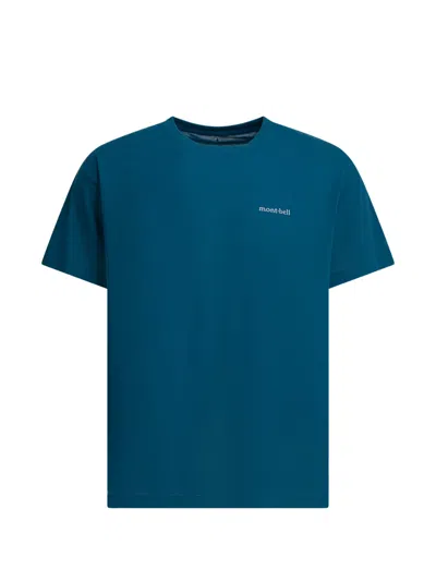 Montbell Wickron T One Point T-shirts Blue