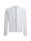 Montbell Ex Light Wind Logo-print Zip-up Jacket In White