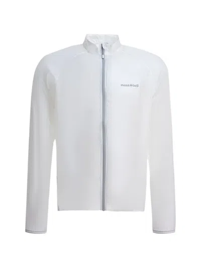 MONTBELL EX LIGHT WIND LOGO-PRINT ZIP-UP JACKET