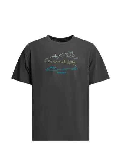 Montbell Graphic-print T-shirt In Gray
