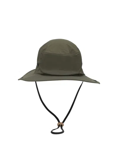 Montbell Logo-print Wide-brim Hat In Green