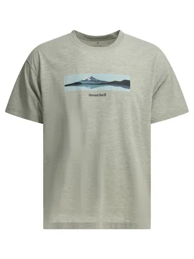 Montbell Grey Polyester T-shirt In Gray
