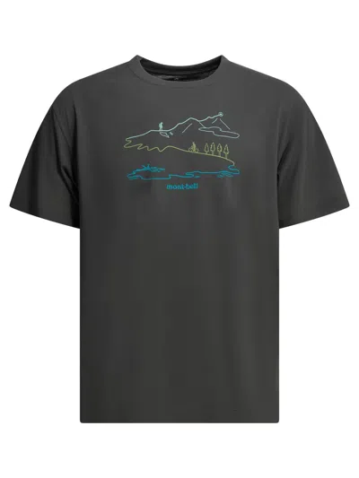 MONTBELL MONTBELL GREY POLYESTER T-SHIRT