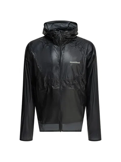 Montbell Hooded Zip-up Jacket In Black