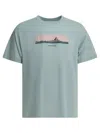 Montbell Light Blue Polyester T-shirt In Gray