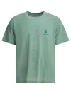 Montbell Light Blue Polyester T-shirt In Green