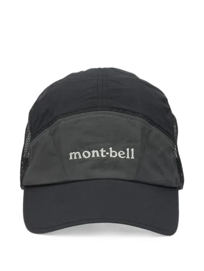 Montbell Logo-embroidered Mesh-panel Cap In Black
