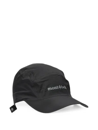 Montbell Logo-print Panelled Cap In Black