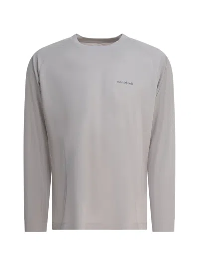 Montbell Cool Long Sleeve T-shirts Grey In Gray