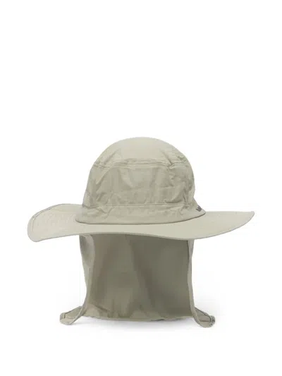 Montbell Mesh-panel Neck-flap Hat In Nude