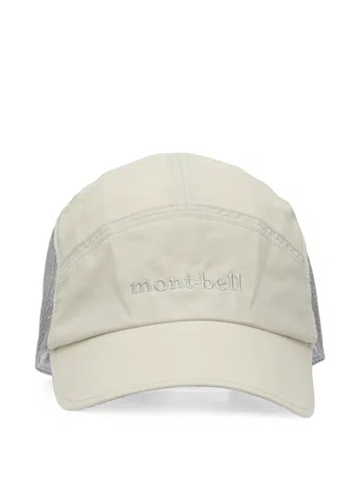 Montbell Mesh-panelled Logo-embroidered Baseball Cap In White