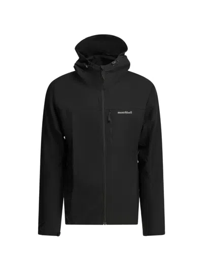 Montbell O.d. Logo-print Hooded Jacket In Black