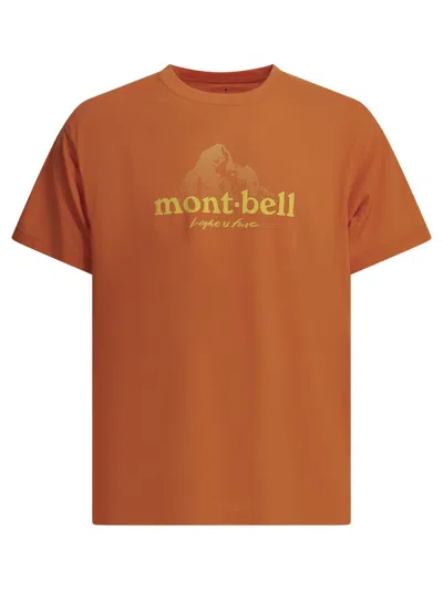 Montbell Wickron Dot Logo T-shirt In Orange