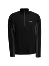 Montbell Plus Action Merino Wool Zip-up Sweater In Black