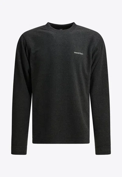 Montbell Printed Crewneck Sweatshirt In Gray