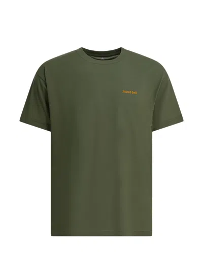 Montbell Printed T-shirt In Green