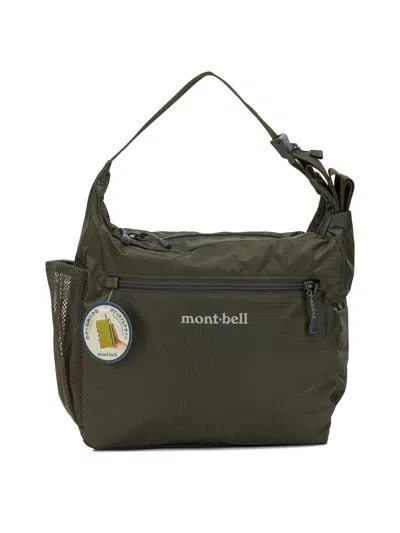 Montbell Pocketable Light Logo-print Shoulder Bag In Green