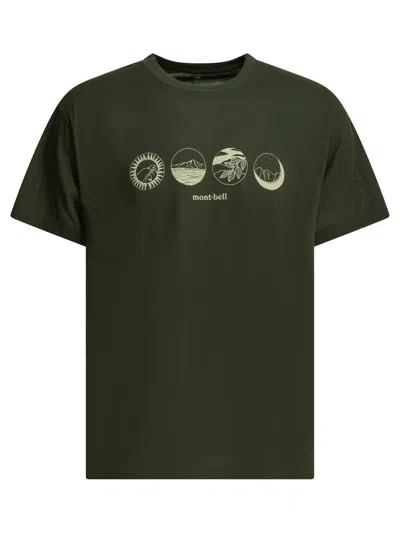 Montbell T Shirts In Green