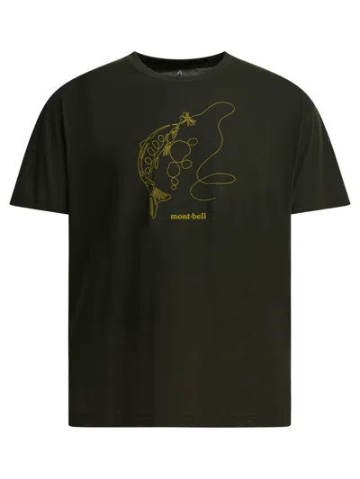 Montbell Graphic T-shirt In Black