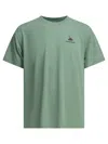 Montbell Light Blue Polyester T-shirt In Green