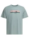 Montbell Light Blue Polyester T-shirt In Blue