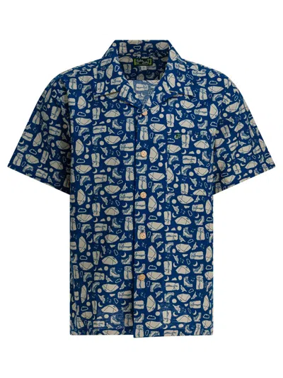 Montbell Take Loha Yamadougu Shirts Blue