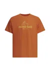 Montbell Wickron Dot Logo T-shirt In Orange