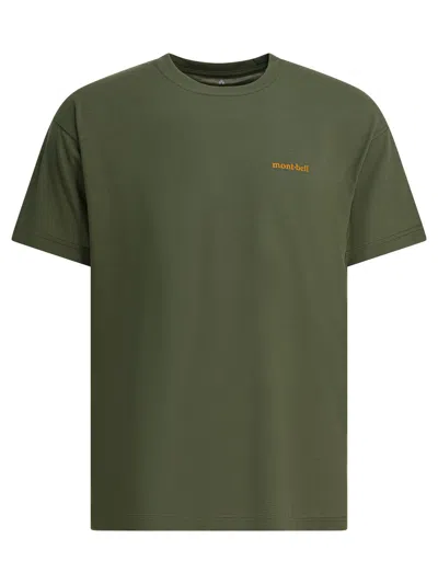 Montbell Wickron T Mountains & Sun T-shirts Green