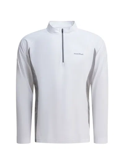 Montbell White Polyester Long Sleeve Sweatshirt In Gray