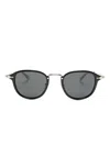 Montblanc 0336 Square-frame Sunglasses In Black