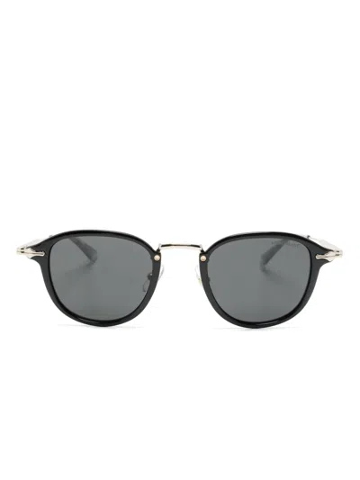Montblanc 0336 Square-frame Sunglasses In Black