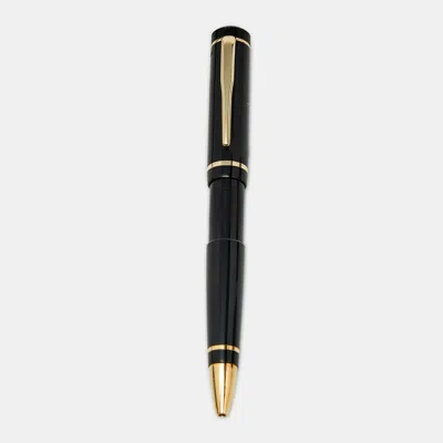 Pre-owned Montblanc 100 Years Anniversary Limited Edition Resin Gold Tone Ballpoint Pen