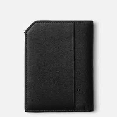 Pre-owned Montblanc 130050 Meisterstück Wallet 4 Compartments And Id Card Holder Black