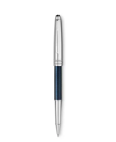 Montblanc 163 Solitaire Doue Blue Hour Ballpoint Pen In Metallic
