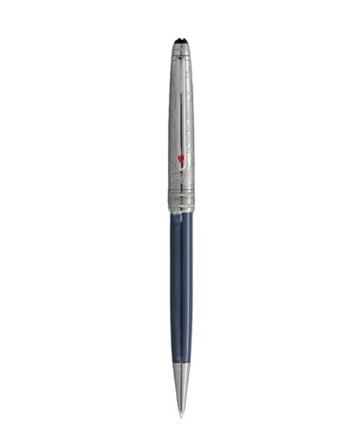 Montblanc 164 Mst Aw80d Y3 Doue Ball Point Pen In Blue