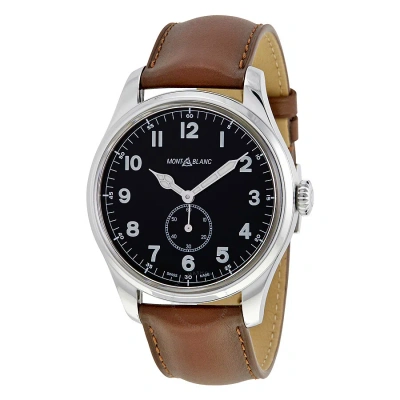 Montblanc 1858 Automatic Black Dial Men's Watch 115073 In Black / Brown