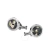 Montblanc 1858 Geosphere Cufflinks Black In Grey