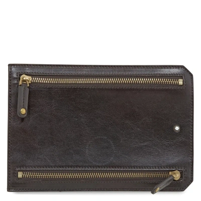 Montblanc 1926  Heritage Multicurrency Pouch- Dark Brown