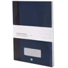 Montblanc 2 Fine Stationery #146 Slim Blue Notebooks In Blue