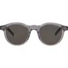 Montblanc 49mm Round Sunglasses