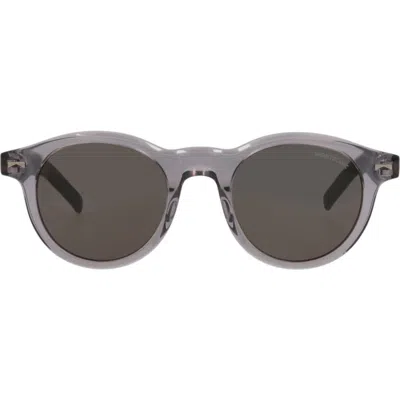 Montblanc 49mm Round Sunglasses